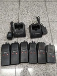 Lot Of 6 Motorola Radius SP50 Two-way Radio And 2PC Charge Base. Fixed Price $99.00.