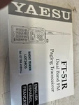 Yaesu FT-51R Dual Band Fm Paging Transceiver Manual. Fixed Price $33.78.