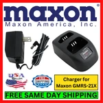 Maxon ACC-402 Desktop Charger For GMRS-21X Radio With ACC-210 Ni-cad Battery Nos. Fixed Price $14.95.