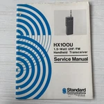 Standard Communications HX100U 1.5-WATT Uhf/fm Handheld Manual. Fixed Price $10.00.