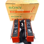 2 Vintage Sony ICB-300W Walkie Talkie Orange Original Boxes Vgc Untested. Fixed Price $178.18.