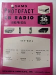 Sams Photofact Service Manual Radio CB-36. Fixed Price $14.95.