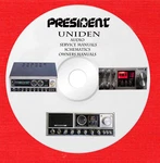 President Uniden Cb Radio Audio Repair Service Owner Manuals Schematics On 1 Dvd. Fixed Price $35.00.