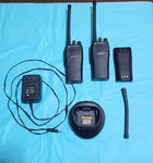 Motorola Radius CP200 Two-way Radios With Charger , Extra Battery Antenna. Fixed Price $144.99.