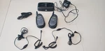 Audiovox Walkie Talkie Pair With Charging Base, Portable Charger & Ear Pieces. Fixed Price $13.50.