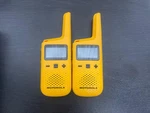 Motorola Solutions T380 Two-way Radios Rechargeable Yellow 2 Pack. Fixed Price $39.95.