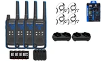 Motorola Solutions T802 Two Way Radios W/ Ptt Earpieces Charging Trays 4-PACK. Fixed Price $299.00.
