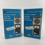 Vtg Lafayette Transistor Radio 3 Channel Walkie Talkie HE-411 Box Set Pair. Fixed Price $148.00.