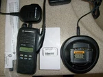 Motorola HT1250 Low Band 35-50MHZ 128CH Radio AAH25CEF9AA5AN Bat Antenna Charger. Fixed Price $300.00.