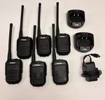Tekk D-150 Digital Radios (qty 6) & (2) Chargers With (1) Pwr Cord. Fixed Price $149.99.