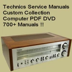 Technics Service Manuals Audio Hifi Repair Technical Schematics 700+ Files Dvd. Fixed Price $13.07.