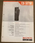 1967 Sony Servicing Guide CB-147W. Fixed Price $11.21.