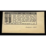Lafayette Radio Vintage Mini Print 60S 2-WAY Walkie Talkie Model HE-100L. Fixed Price $10.77.