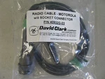 David Clark Radio Cable Motorola W 8 Socket Connector Part # 40932G-03. Fixed Price $122.50.