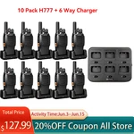 Retevis H777 Walkie Talkie Long Range Rechargeable 2W Frs Two Way Radios 10 Pack. Fixed Price $159.99.