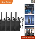 T26 Mini Two-way Radios Long Battery Life & Clear Communication With Earpieces. Fixed Price $58.99.