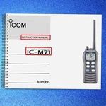 Icom IC-M71 Marine Transceiver Instruction Manual Wire Binding Tough Jacket. Fixed Price $16.74.