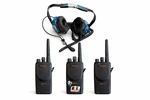 Motorola Mag One BPR40 (X3) And Racing Radios Scanner Headset (behind The Head). Fixed Price $174.99.