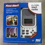 First Alert WX-150 Weather Radio Digital Display Headphone Jack White. Fixed Price $28.00.
