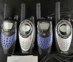 Cobra Microtalk CXT400 Walkie Talkies 2-WAY Radio Silver Blue Untested Lot X4. Fixed Price $21.87.