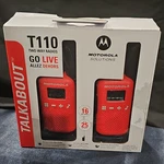 Motorola Solutions Talkabout T110 Portable Frs Two-way Radios 2-PACK Red 22CH. Fixed Price $35.00.
