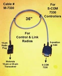 S-com 7330 Controller Cable Motorola Maxtrac GM300 M1225 CDM1250 Scom. Fixed Price $34.99.