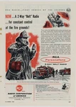 1958 Rca Personalfone Commuicator Radio Ad: For Fire Fighter Use - Camden, Nj. Fixed Price $21.84.