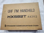 Standard Uhf Fm Transceiver HX582T 800MHZ Portable Radio. Fixed Price $75.00.