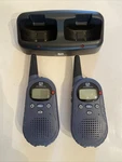 Audiovox FR1420A Lcd Screen Two-way Radio Lot Belt Clip Parts Or Repair Base. Fixed Price $10.00.
