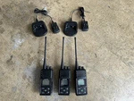 Samcom FPCN30A Long Range Uhf Two-way Handheld Radio Lot Of + 2 Chargers. Fixed Price $125.00.