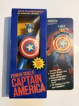 Remco 1980 Power Shield Captain America With Box, Gun, Cord, & Instructions. Fixed Price $320.00.