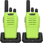 Retevis H777 Long Range Walkie Talkie Green Led Vox Two-way Radios For Camping. Fixed Price $26.99.