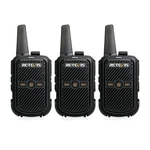 Retevis RT15 Mini Walkie Talkies 3 Pack,small Portable 2 Way Radios Black. Fixed Price $63.29.