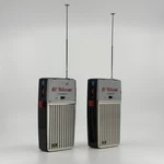 Bc Telecon 9 Transistor 27MC Walkie Talkie Pair W/ Box Leather Cases Japan. Fixed Price $149.99.