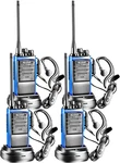 Arcshell Rechargeable Long Range Two-way Radios With Earpiece 4 Pack Blue. Fixed Price $74.99.