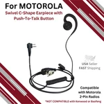 Ptt Swivel Earpiece W/ Mic For Motorola CP110 CP200 CLS1110 CLS1410 RDM2070D. Fixed Price $14.49.
