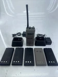 Motorola HT50 Portable Radio Dock 6 Batteries Parts Only For. Fixed Price $40.00.