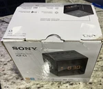 Sony ICF-C1 Desktop Alarm Clock Am Fm Radio Black Automatic Set Up With Box. Fixed Price $19.76.