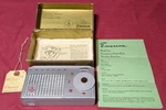 Emerson Model: 838 Hybrid Tube Transistor Pocket Radio, Box & Manual Untested. Fixed Price $295.95.