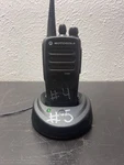 Motorola CP200D Portable Radio AAH01QDC9JC2AN With Charger Station. Fixed Price $148.00.