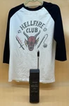 Realistic TRC-214 Stranger Things Cb Walkie Talkie Radio & Hellfire Club Shirt. Fixed Price $175.49.