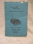 Regency Monitoradio Receiver Model ACT-M8H/L Instruction Manual 4/1974. Fixed Price $15.40.