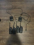 Arcshell WT0004R Two-way Radios With Earpiece, Black Pack Of. Fixed Price $30.00.