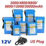 Rechargeable Li Battery 12V Dc Portable Pack With Us Plug Charger Switch. Fixed Price $39.89.
