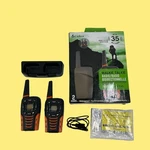 Issue Cobra ACXT645 Rugged 35 Mile Range Walkie Talkie #5306 Z42B11. Fixed Price $23.59.