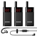 Mini Walkie Talkies 3 Pack, Push-to-talk 2 Way Radios With Earpiece, Recharge.... Fixed Price $125.85.