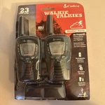 Pair Of Cobra CXT395 Way Radio Walkie Talkies 22 Channels Charging Dock Test. Fixed Price $25.00.