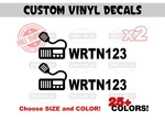 Gmrs Ham Custom Call Sign Base Station Decals Amateur Radio Stickers. Fixed Price $16.00.