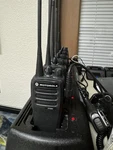 Motorola CP200D Uhf Radios (lot Of 6) + Multi Charger 3 Speaker Mics Tested. Fixed Price $1200.00.