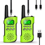 2 Pack Long Range Kids Walkie Talkies For Camping,two Way Radio Toy Rechargeable. Fixed Price $25.87.